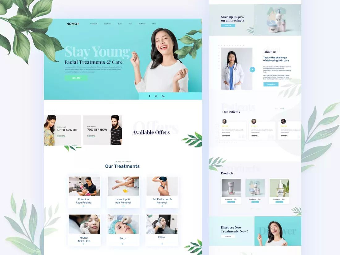 Các mẫu giao diện phổ biến hiện nay