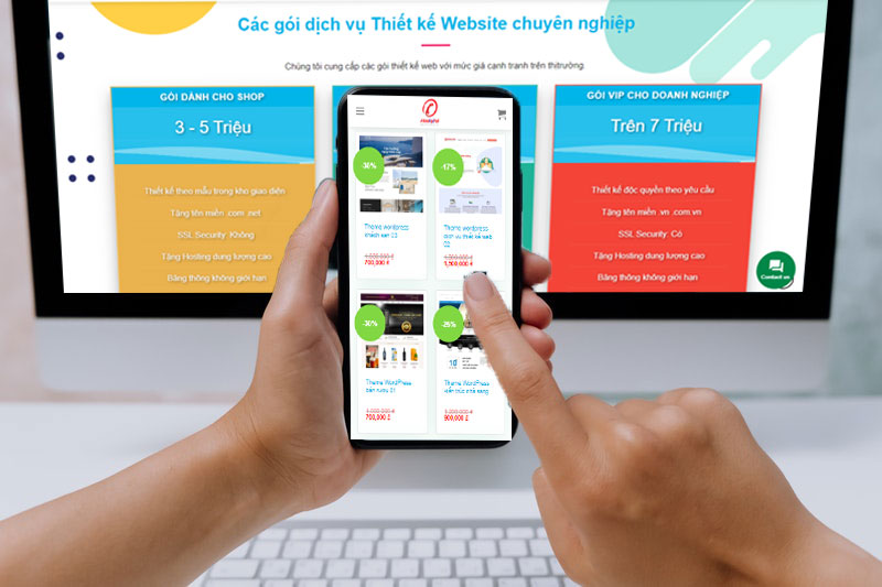 Các gói thiết kế website chất lượng hiện nay